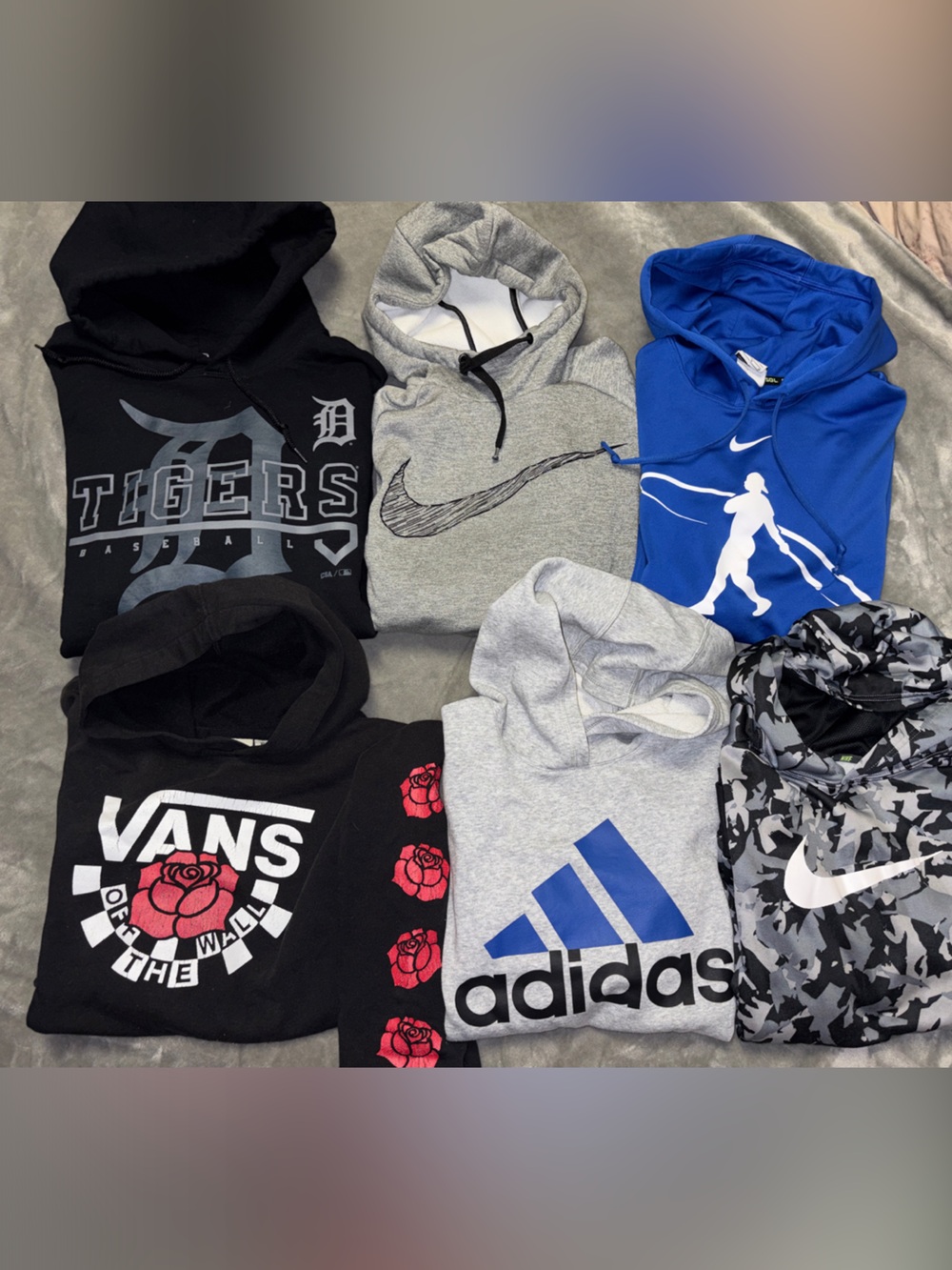 Lot of like new hoodies Nike Adidas Vans
